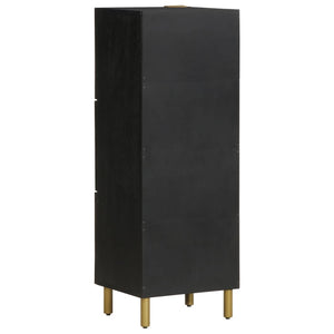 Credenza-Buffet-Armadio da cucina Nera 40x33x110 cm in Legno Multistrato