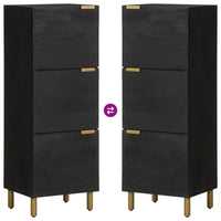 vidaXL Credenza Nera 40x33x110 cm in Legno Multistrato