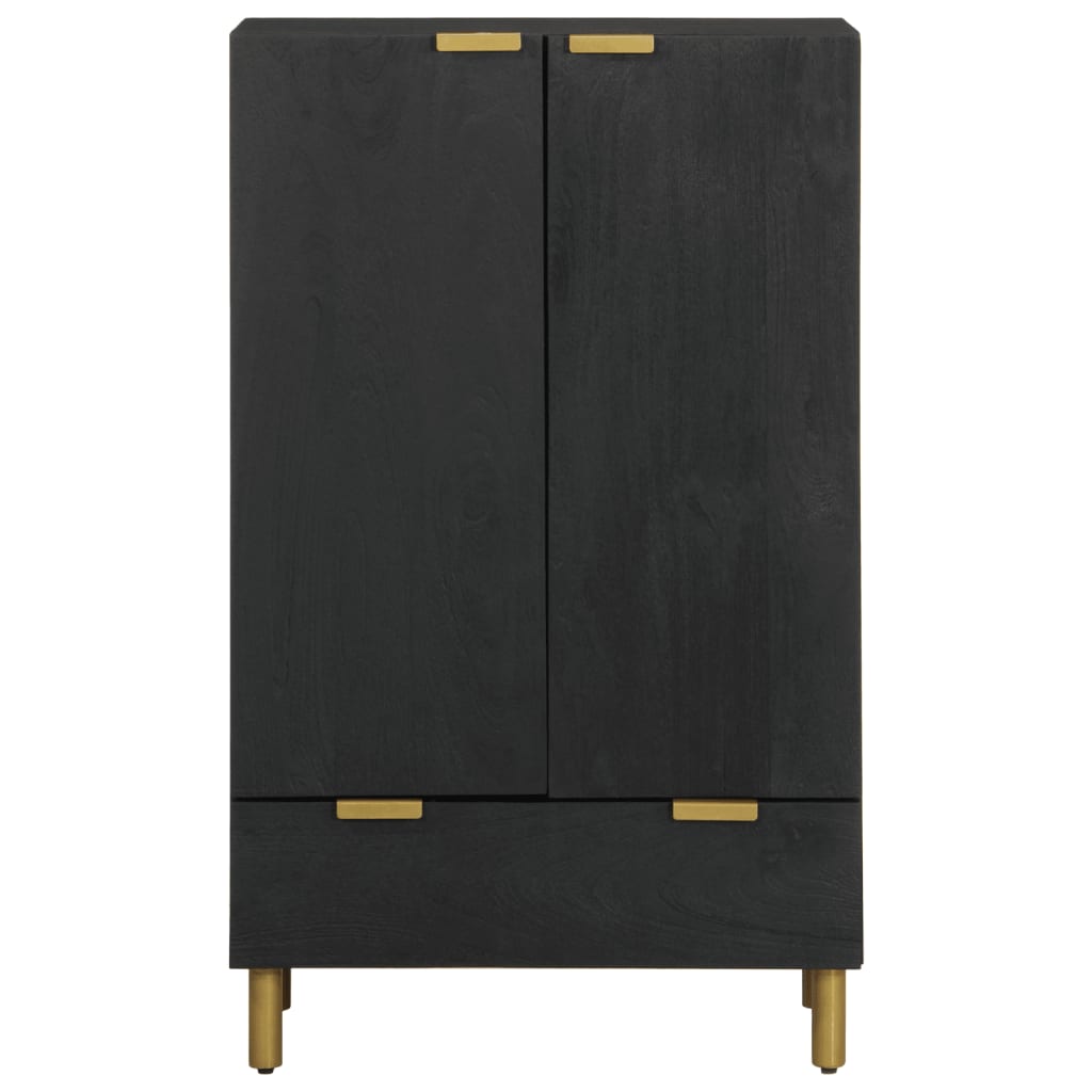 Credenza-Buffet-Armadio da cucina Nera 60x33x100 cm in Legno Multistrato
