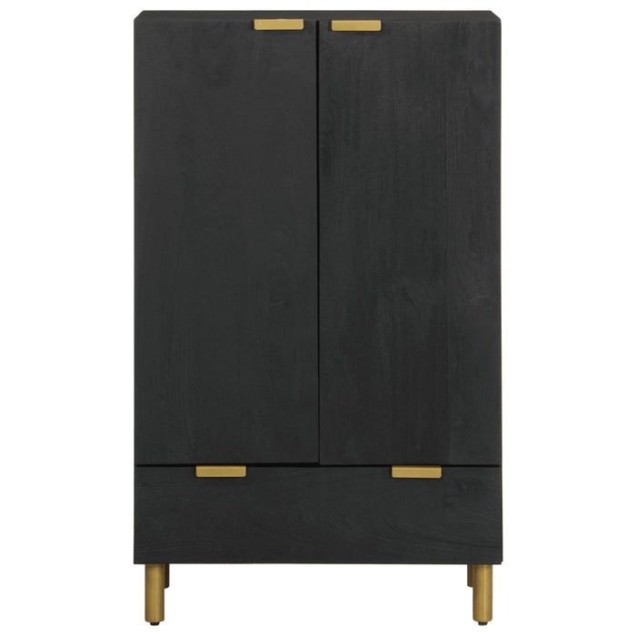 Credenza-Buffet-Armadio da cucina Nera 60x33x100 cm in Legno Multistrato