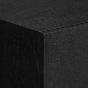 Credenza-Buffet-Armadio da cucina Nera 60x33x100 cm in Legno Multistrato