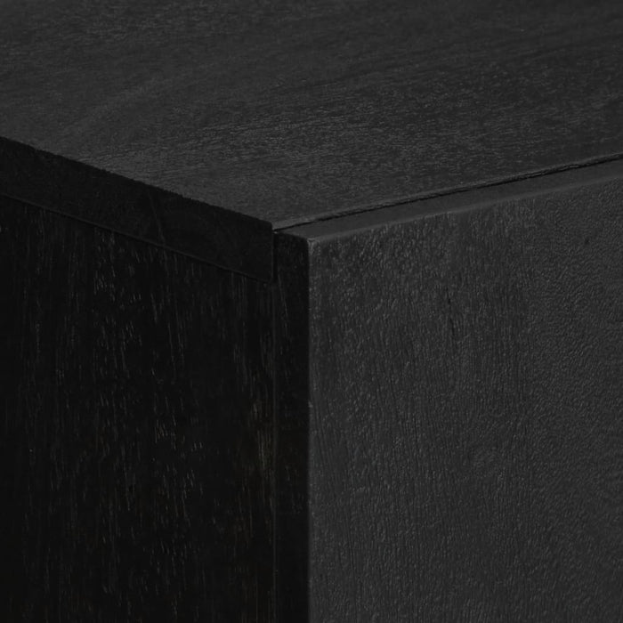 Credenza-Buffet-Armadio da cucina Nera 60x33x100 cm in Legno Multistrato