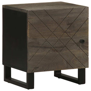 vidaXL Comodini 2pz Neri 40x33x46 cm in Legno Massello di Mango