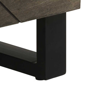 Credenza-Buffet-Armadio da cucina Nera 60x33x75 cm in Legno Massello di Mango 504928