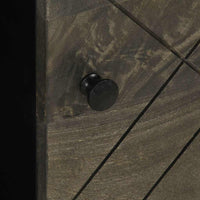 vidaXL Tavolino da Salotto Nero 80x50x40 cm in Legno Massello di Mango