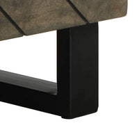 vidaXL Tavolino da Salotto Nero 80x50x40 cm in Legno Massello di Mango