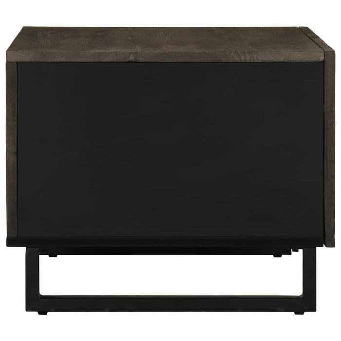 Tavolino da Salotto Nero 80x50x40 cm in Legno Massello di Mango 4017689