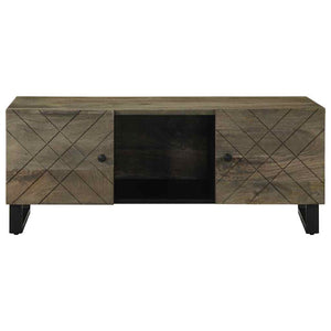 Tavolino da Salotto Nero 100x54x40cm in Legno Massello di Mango 4017696