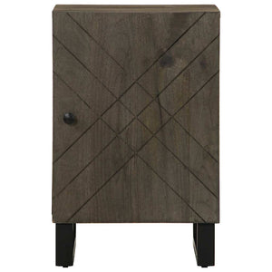 vidaXL Mobile da Bagno Nero 38x33x58 cm in Legno Massello di Mango