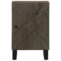 Mobile da Bagno Nero 38x33x58 cm in Legno Massello di Mango 4017705