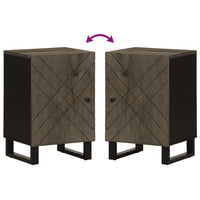 Mobile da Bagno Nero 38x33x58 cm in Legno Massello di Mango 4017705