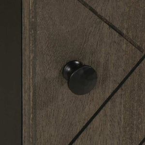 vidaXL Mobile da Bagno Nero 38x33x58 cm in Legno Massello di Mango