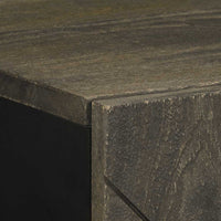Credenza Nera 40x33x75 cm in Legno Massello di Mango 4017708