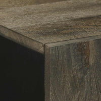 vidaXL Credenza Nera 90x33x75 cm in Legno Massello di Mango