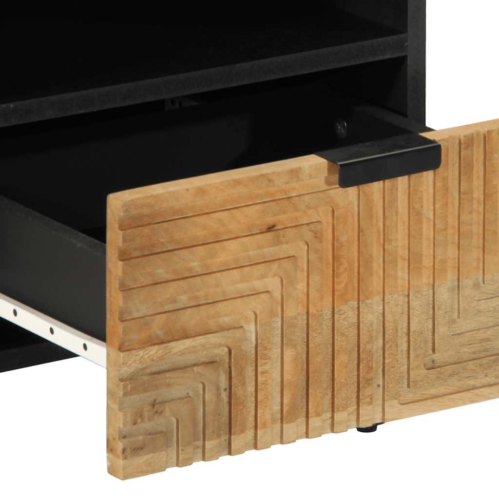 vidaXL Comodini 2pz Marrone 40x33x46 cm in Legno Massello di Mango