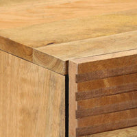 vidaXL Comodino Marrone 50x33x60 cm in Legno Massello di Mango