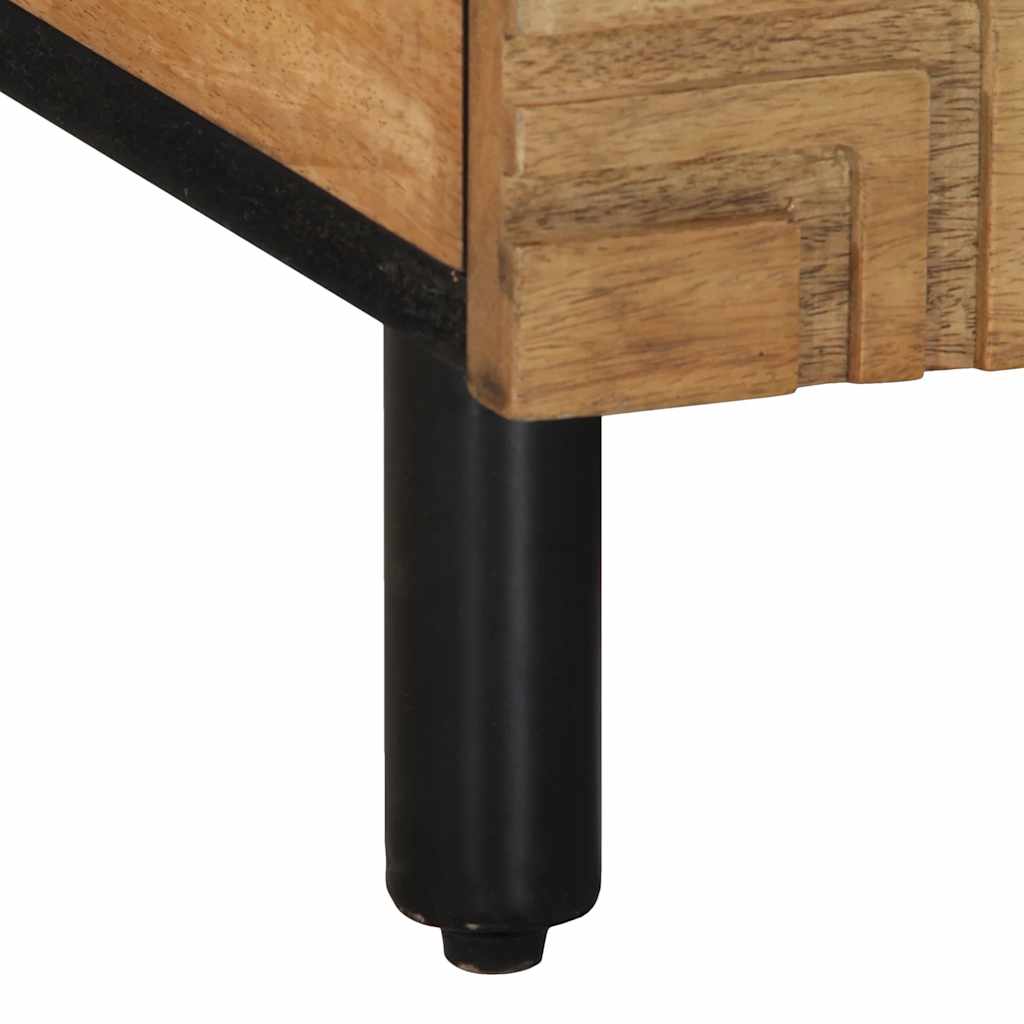 Tavolino da Salotto-Tavolino da soggiorno-Tavolo Marrone 100x54x40cm Legno Massello di Mango