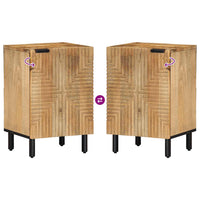 vidaXL Mobiletto da Bagno Marrone 38x33,5x58 cm Legno di Mango