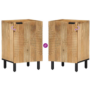 Mobiletto da Bagno Marrone 38x33,5x58 cm Legno di Mango 4017741