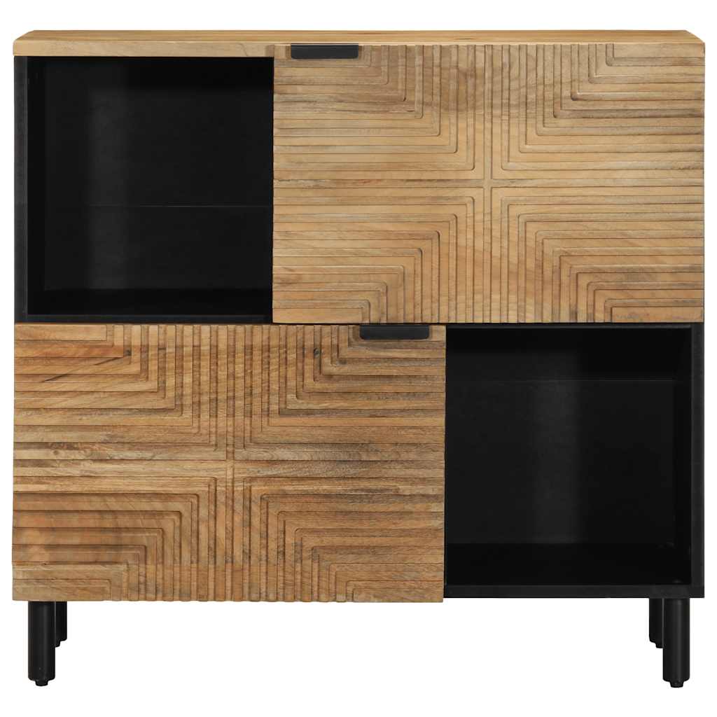 vidaXL Credenza Marrone 80x33x75 cm in Legno Massello di Mango