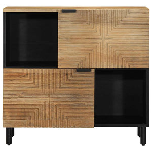 vidaXL Credenza Marrone 80x33x75 cm in Legno Massello di Mango