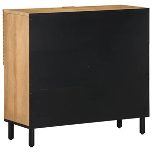 vidaXL Credenza Marrone 80x33x75 cm in Legno Massello di Mango