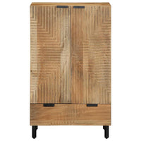 vidaXL Credenza Marrone 60x33x100 cm in Legno Massello di Mango