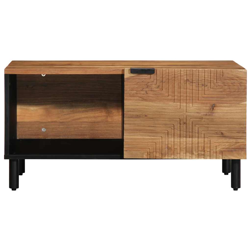 Tavolino da Salotto-Tavolino da soggiorno-Tavolo 80x50x40 cm Legno Massello di Acacia 123438