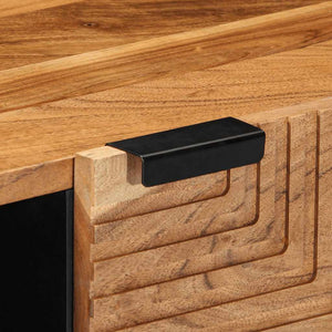 Tavolino da Salotto-Tavolino da soggiorno-Tavolo 80x50x40 cm Legno Massello di Acacia 123438