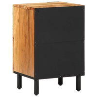 Armadio da Bagno con porta Marrone Legno massello di acacia 4017777