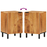 Armadio da Bagno con porta Marrone Legno massello di acacia 4017777