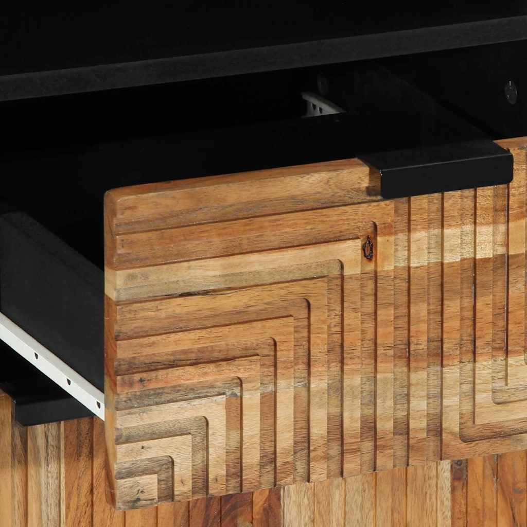 Armadio per Lavabo da Bagno con porta Legno di Acacia Massello 4017778