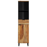 Armadio per Lavabo da Bagno con porta Legno di Acacia Massello 4017778