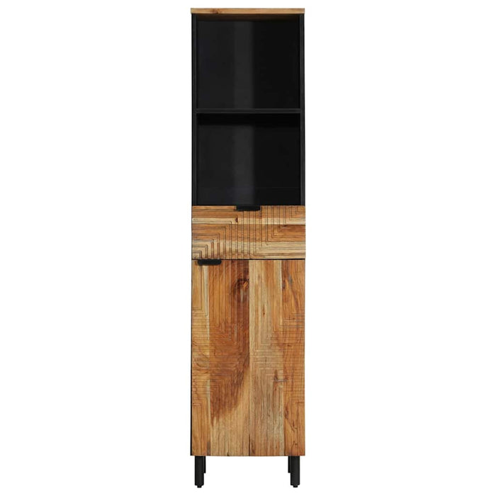 Armadio per Lavabo da Bagno con porta Legno di Acacia Massello 4017778