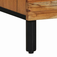 Credenza-Buffet-Armadio da cucina Naturale 80 x 33,5 x 75 cm Legno di Acacia Massello