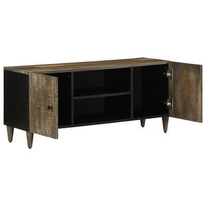 Mobile Porta TV-Mobile per TV-Credenza TV Grigio Chiaro 105x33,5x46 cm in Legno Mango 555591