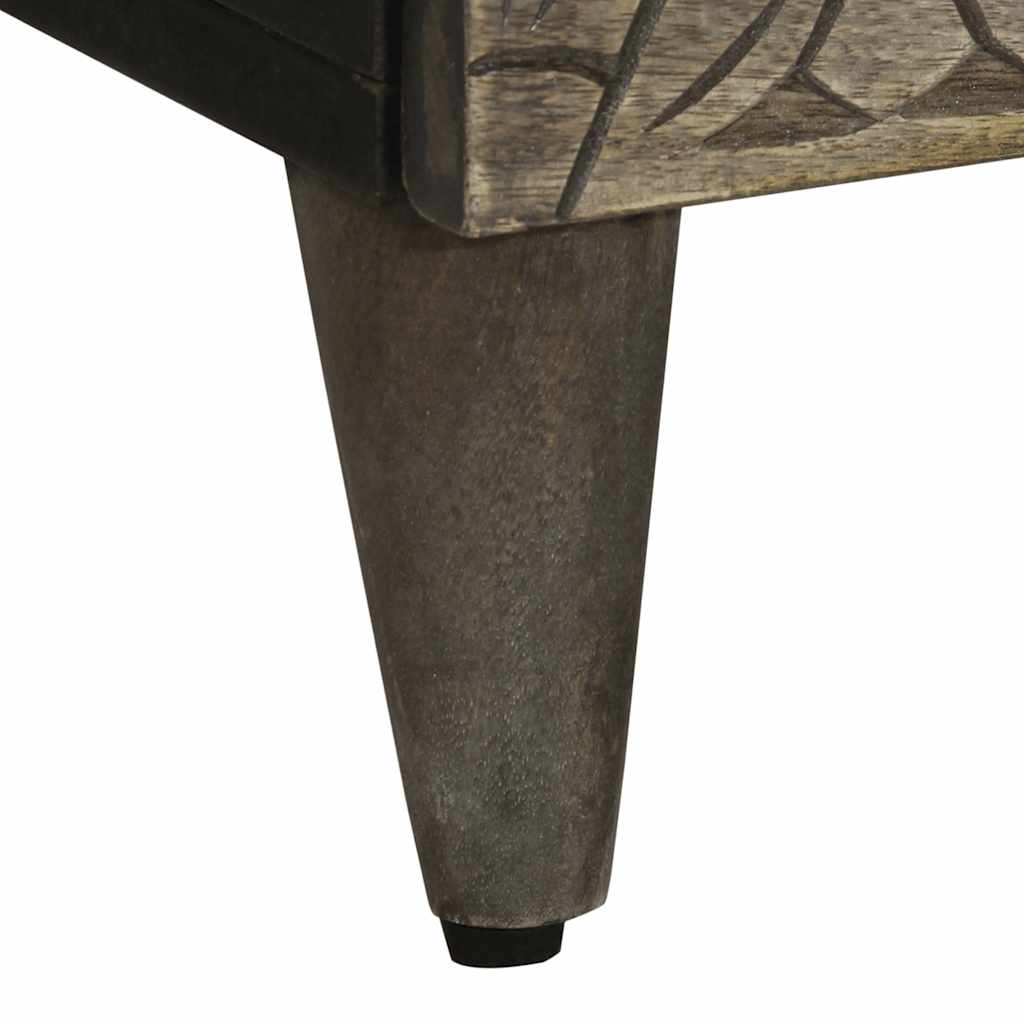 Credenza-Buffet-Armadio da cucina Grigio Chiaro 60x33,5x75 cm in Legno Massello di Mango 266410