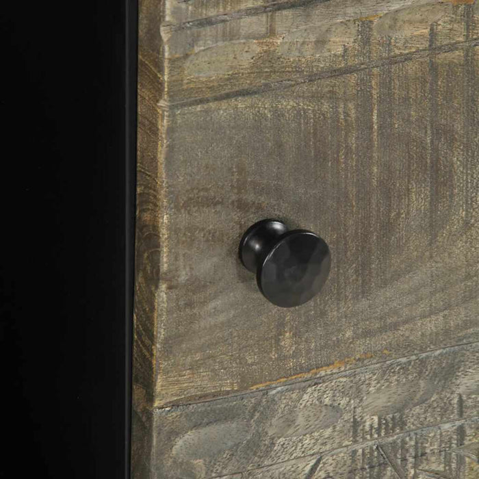 Tavolino da Salotto Grigio Chiaro 80x50x40 cm Legno di Mango 4017796