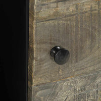 Tavolino da Salotto Grigio Chiaro 80x50x40 cm Legno di Mango