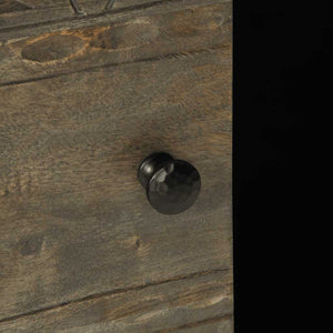 Tavolino Grigio Chiaro 100x54x40cm in Legno Massello di Mango