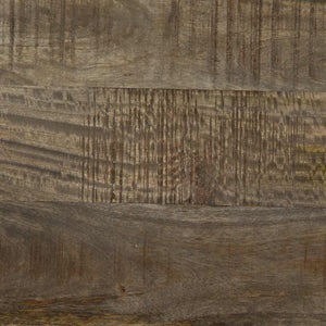 Tavolino Grigio Chiaro 100x54x40cm in Legno Massello di Mango