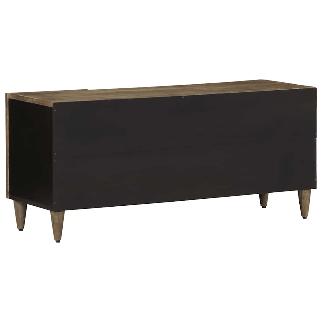 Mobile Porta TV-Mobile per TV-Credenza TV Grigio Chiaro 105x33,5x46 cm in Legno Mango 595894