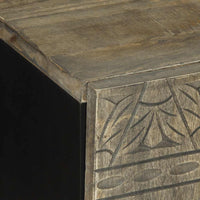 Mobile Porta TV-Mobile per TV-Credenza TV Grigio Chiaro 105x33,5x46 cm in Legno Mango 595894