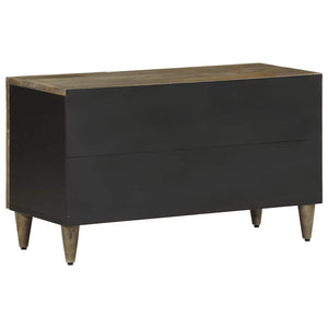 Mobile Porta TV-Mobile per TV-Credenza TV Grigio Chiaro 80x31,5x46 cm in Legno Mango