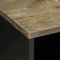 Mobile Porta TV-Mobile per TV-Credenza TV Grigio Chiaro 80x31,5x46 cm in Legno Mango