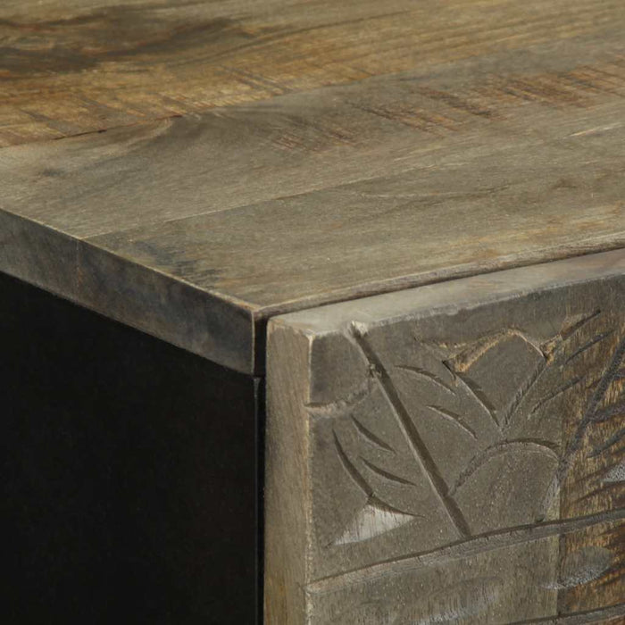 Mobile da Bagno a Parete 38x33x48 cm in Legno Massello di Mango