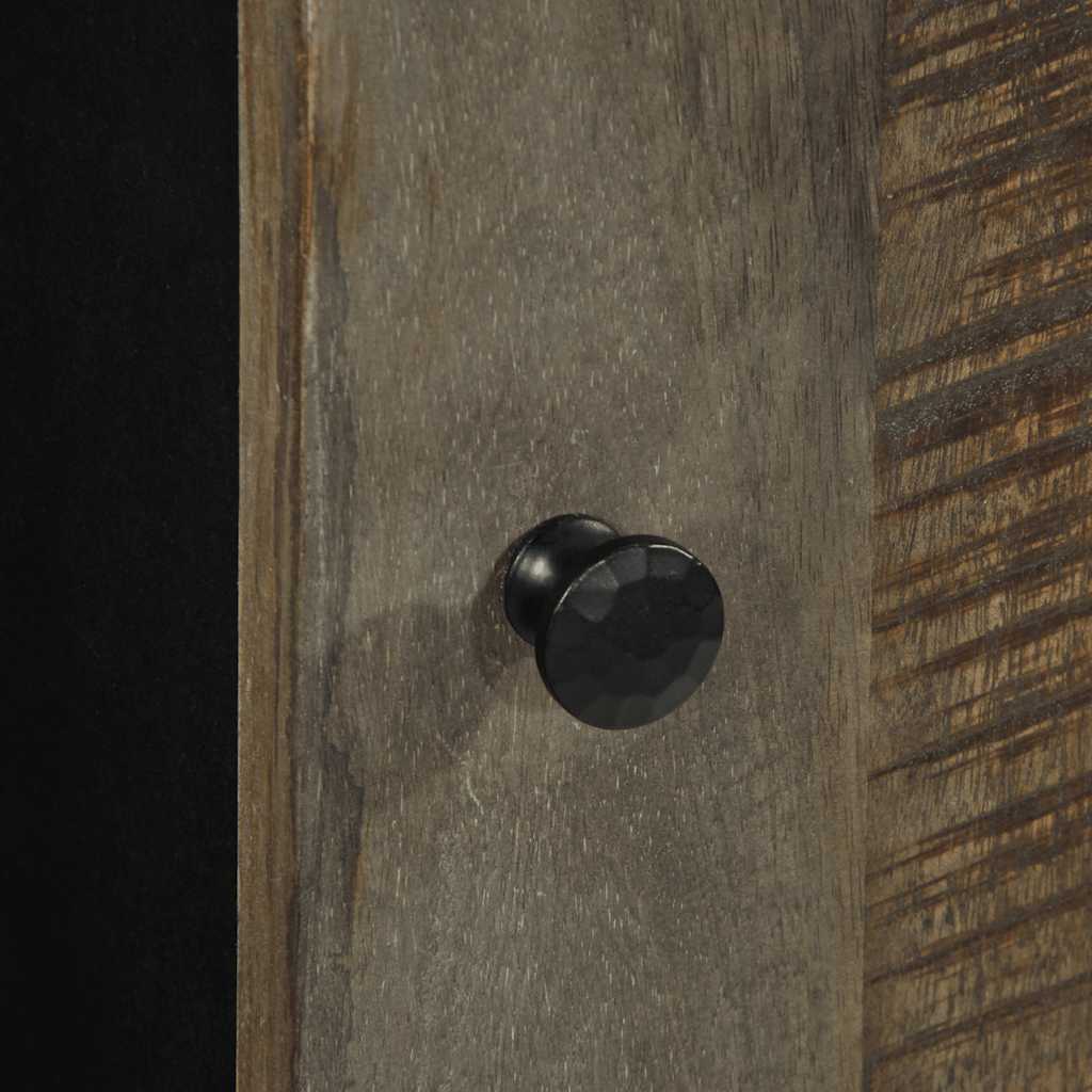 Mobile da Bagno a Parete 38x33x48 cm in Legno Massello di Mango