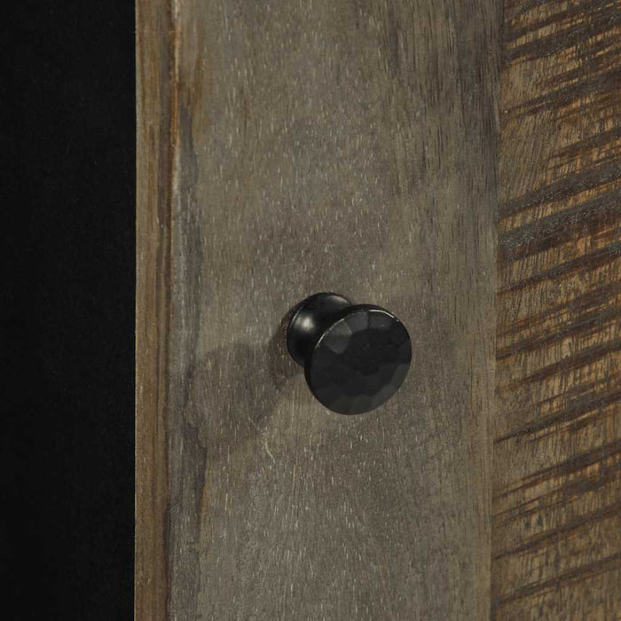 Mobile da Bagno a Parete 38x33x48 cm in Legno Massello di Mango