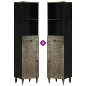 Mobile da Bagno 38x33x160 cm in Legno Massello di Mango 4017814