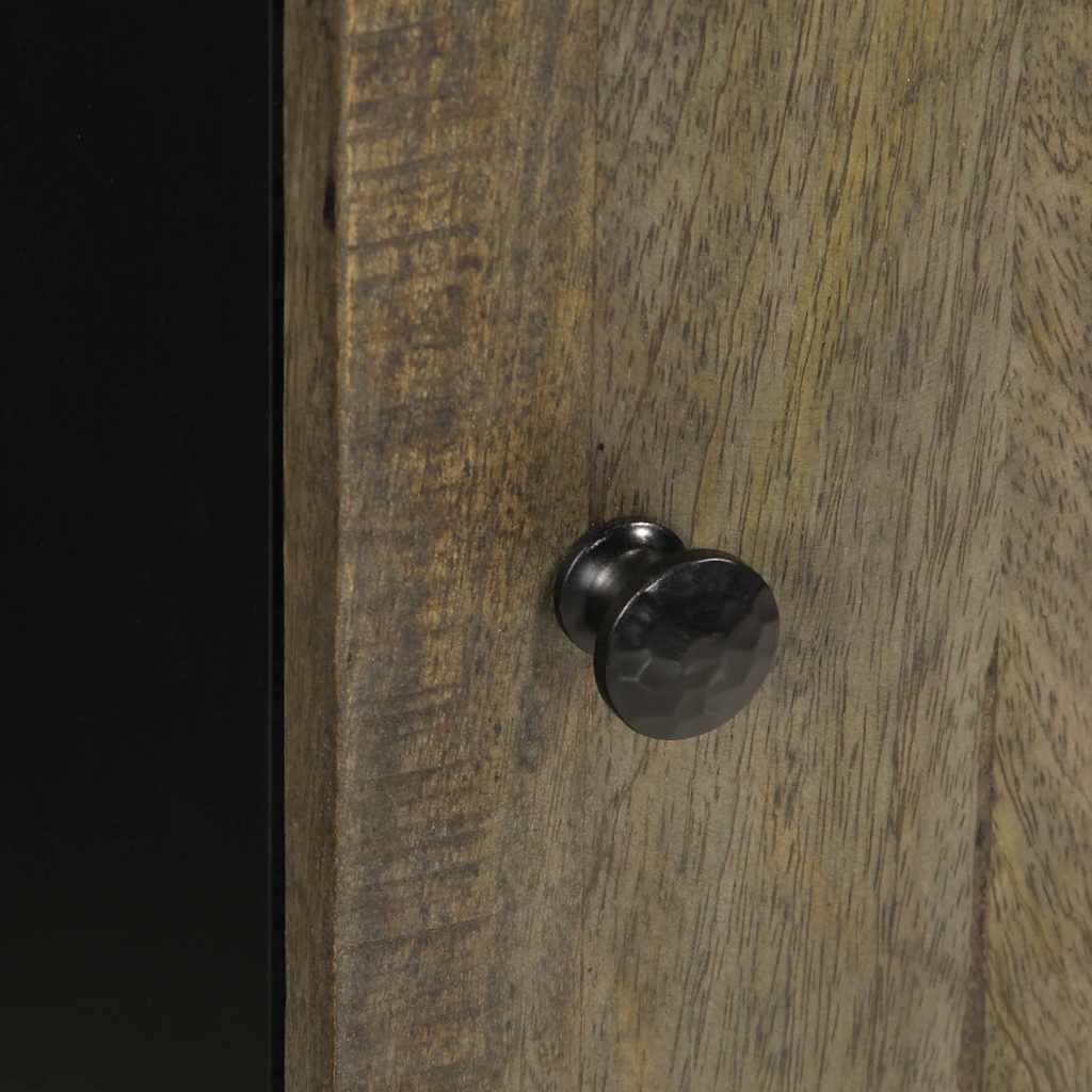 Credenza-Buffet-Armadio da cucina 40x33x75 cm in Legno Massello di Mango 992814